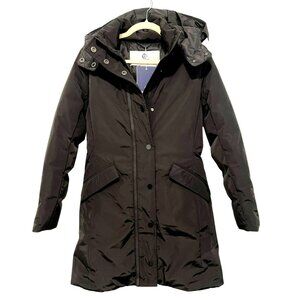 Whitesky $850 Premium Down Long Puffer Coat XS Black Water-Resistant NWT
